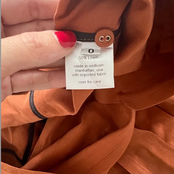 Rachel Comey Rust First Mate's Jumpsuit- Like New - Picture 6 of 6